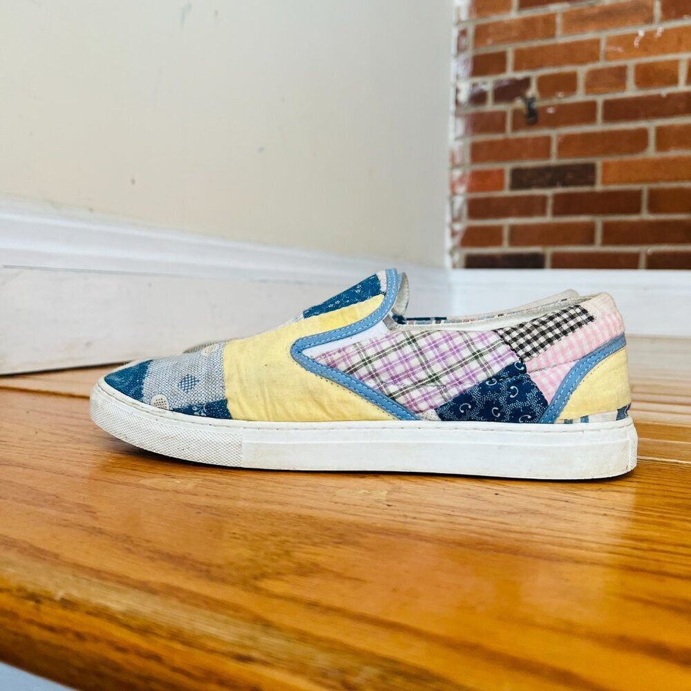 Farewell Frances Vintage Quilted Blanket Shoes Sneakers Size 8 - Picture 4 of 9